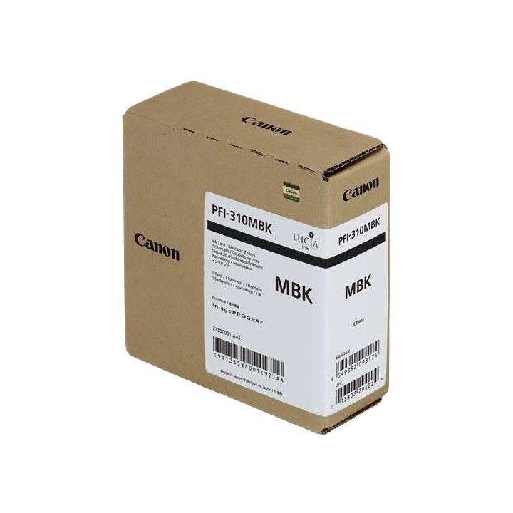 Canon PFI310 Preto Mate Tinteiro Original - 2358C001/PFI-310MBK