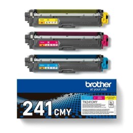 Brother TN241 Pack de 3 Toners Originais - Ciano, Magenta, Amarelo - T