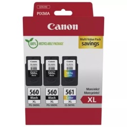 Canon PG-560XL + CL-561XL Pack de 3 Tinteiros Originais - 3712C009