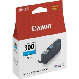 Canon PFI300 Ciano Tinteiro Original - 4194C001/PFI-300C