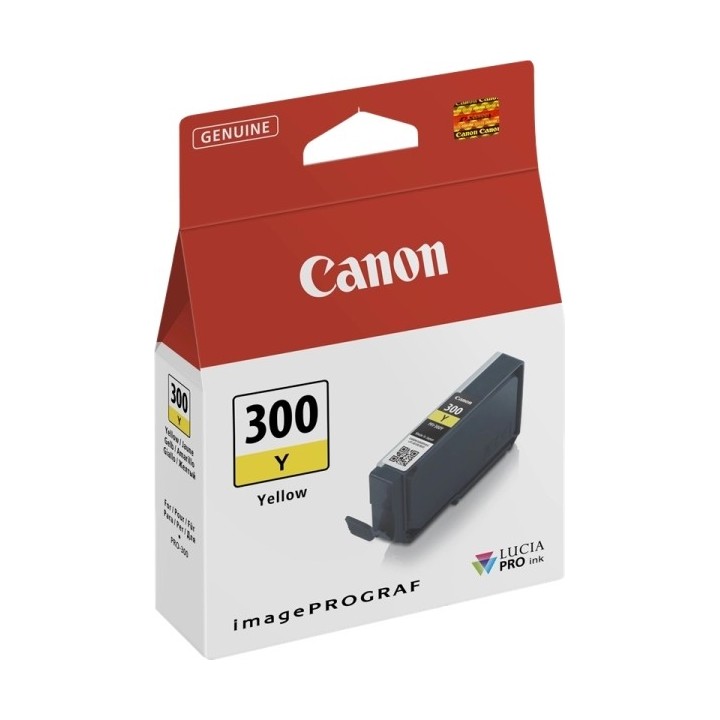 Canon PFI300 Amarelo Tinteiro Original - 4196C001/PFI-300E