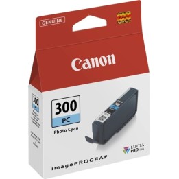 Canon PFI300 Ciano Photo Tinteiro Original - 4197C001/PFI-300PC