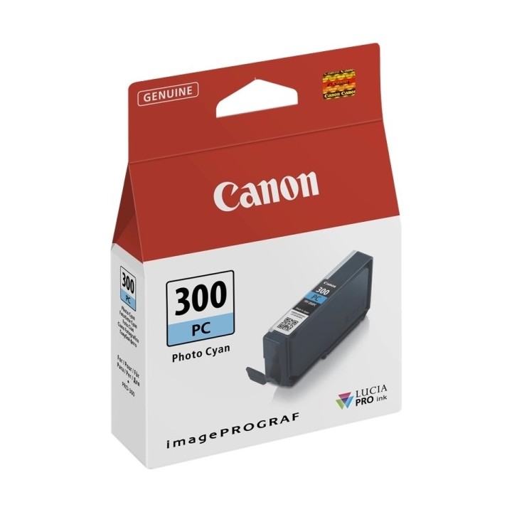 Canon PFI300 Ciano Photo Tinteiro Original - 4197C001/PFI-300PC