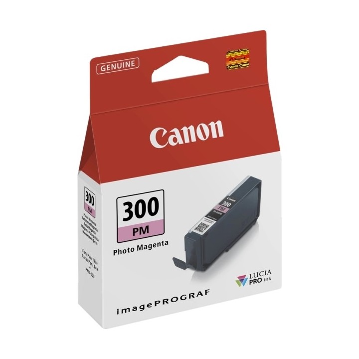Canon PFI300 Magenta Photo Tinteiro Original - 4198C001/PFI-300PM
