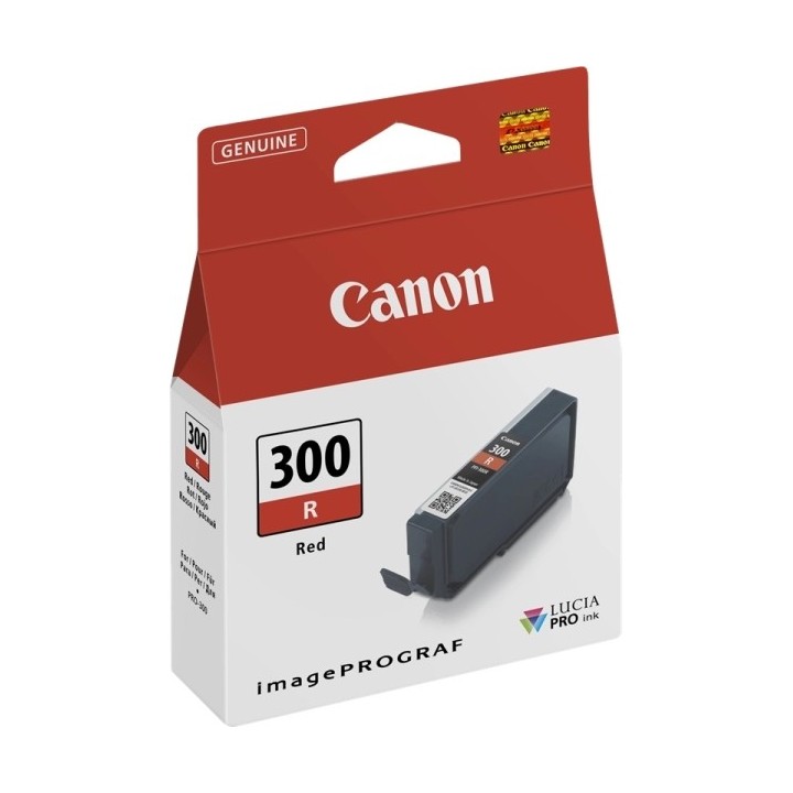 Canon PFI300 Vermelho Tinteiro Original - 4199C001/PFI-300R