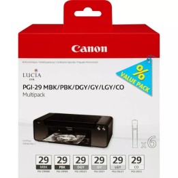 Canon PGI29 Pack de 6 Cartuchos de Tinta Originais - 4868B018