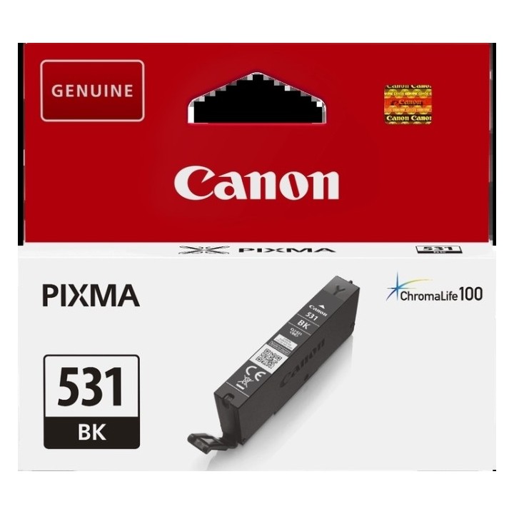 Canon CLI531 Preto Tinteiro Original - 6118C001/CLI531BK