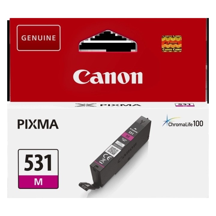 Canon CLI531 Magenta Tinteiro Original - 6120C001/CLI531M