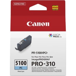 Canon PFI5100 Ciano Photo Tinteiro Original - 6956C001/PFI-5100PC