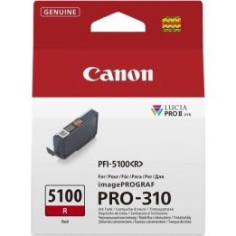 Canon PFI5100 Vermelho Tinteiro Original - 6958C001/PFI-5100R