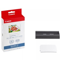 Canon KC-18IF Pack de de Tinta de Cor + 18 Folhas de Papel Adhesivo 54
