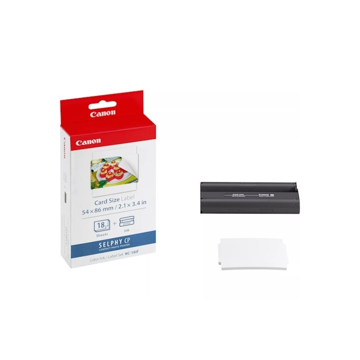 Canon KC-18IF Pack de de Tinta de Cor + 18 Folhas de Papel Adhesivo 54