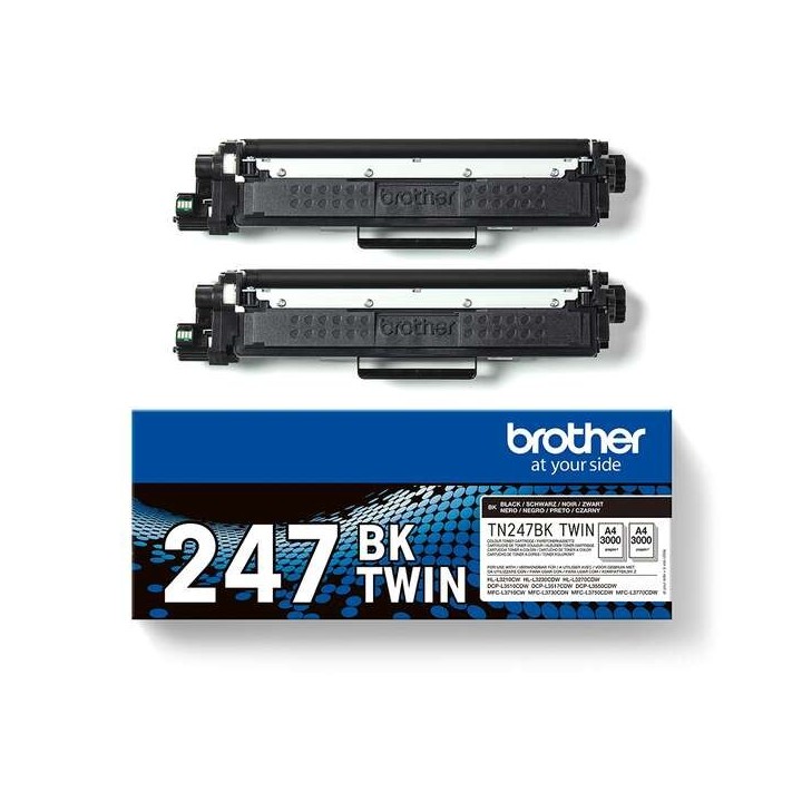 Brother TN247 Preto Pack de 2 Toners Originais - TN247BKTWIN