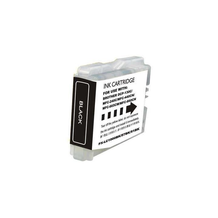 Brother LC1000XL/LC970XL Preto Tinteiro Compatível - Substitui LC1000B