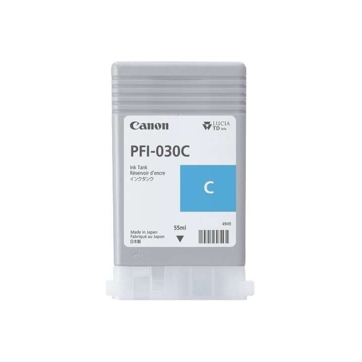 Canon PFI030 Ciano Tinteiro Original - 3490C001/PFI-030C