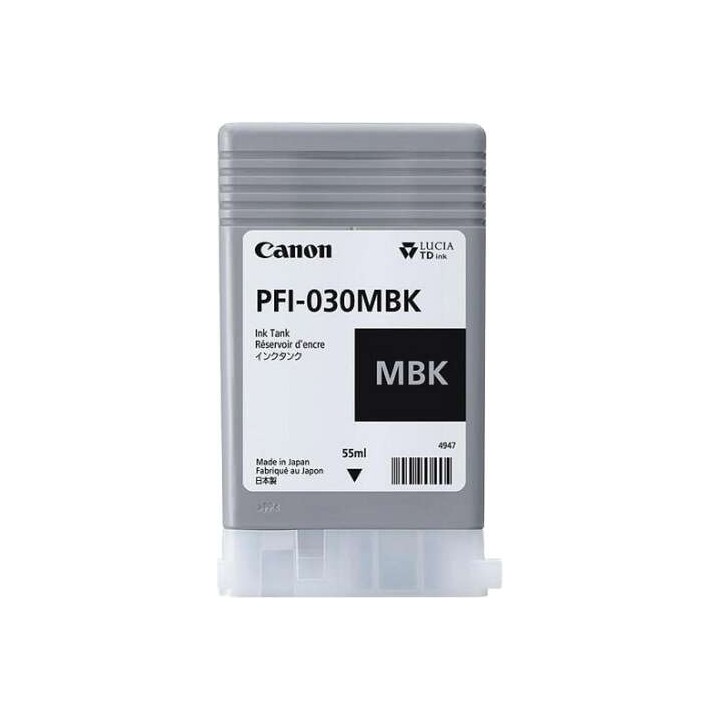 Canon PFI030 Preto Mate Tinteiro Original - 3488C001/PFI-030MBK