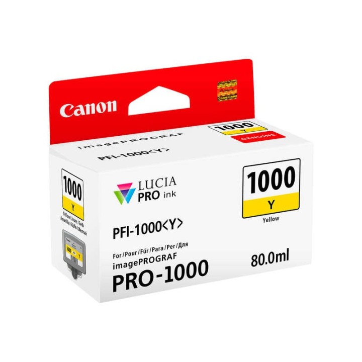 Canon PFI1000 Amarelo Tinteiro Original - 0549C001/PFI-1000E