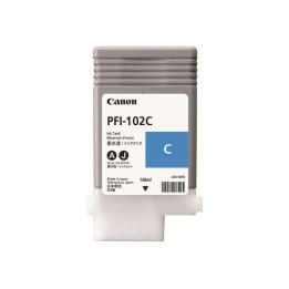 Canon PFI102 Ciano Tinteiro Original - 0896B001/PFI-102C