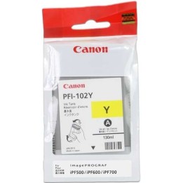Canon PFI102 Amarelo Tinteiro Original - 0898B001/PFI-102E