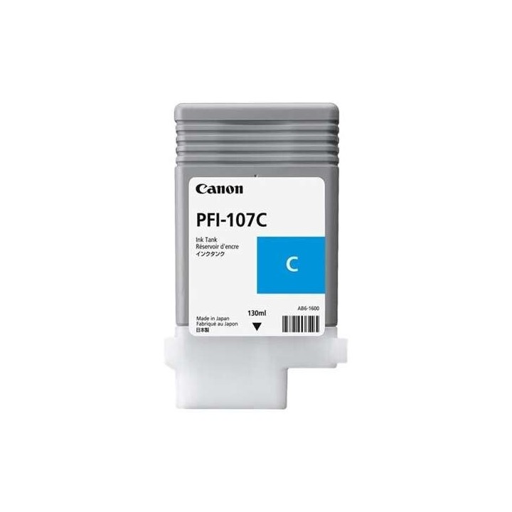 Canon PFI107 Ciano Tinteiro Original - 6706B001/PFI-107C