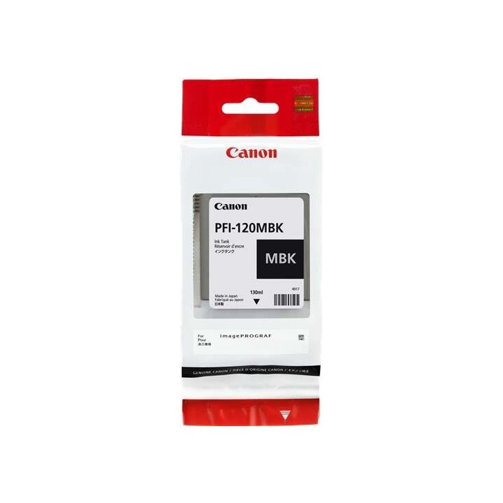 Canon PFI120 Preto Mate Tinteiro Original - 2884C001/PFI-120MBK
