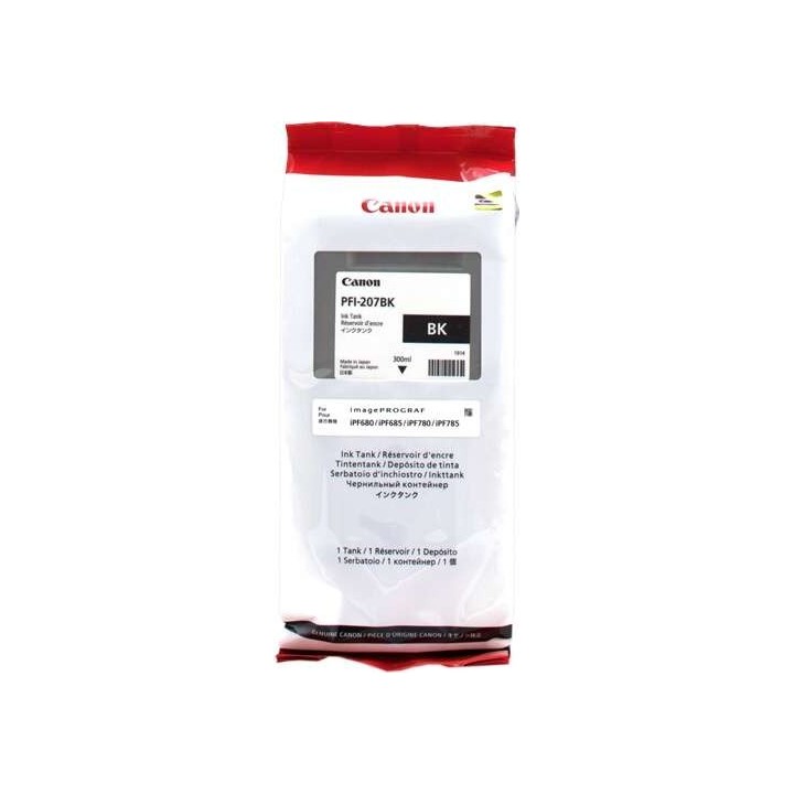 Canon PFI207 Preto Tinteiro Original - 8789B001/PFI-207BK
