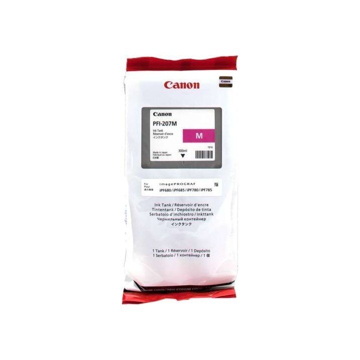 Canon PFI207 Magenta Tinteiro Original - 8791B001/PFI-207M