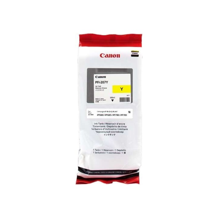 Canon PFI207 Amarelo Tinteiro Original - 8792B001/PFI-207E