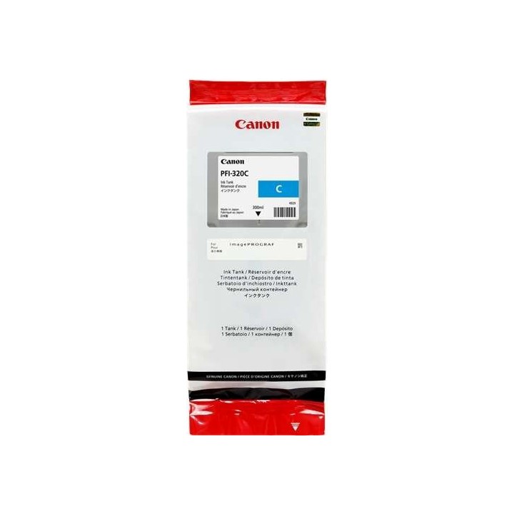 Canon PFI320 Ciano Tinteiro Original - 2891C001/PFI-320C