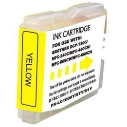 Brother LC1000XL/LC970XL Amarelo Tinteiro Compatível
