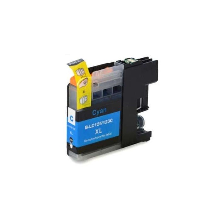 Brother LC123XL/LC121XL Ciano Tinteiro Compatível