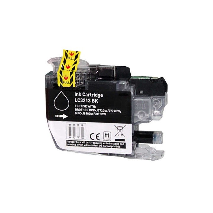 Brother LC3213/LC3211 Preto Tinteiro Compatível