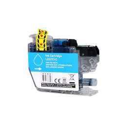 Brother LC3213/LC3211 Ciano Tinteiro Compatível