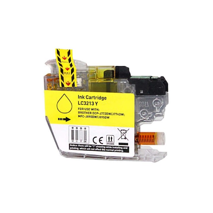 Brother LC3213/LC3211 Amarelo Tinteiro Compatível