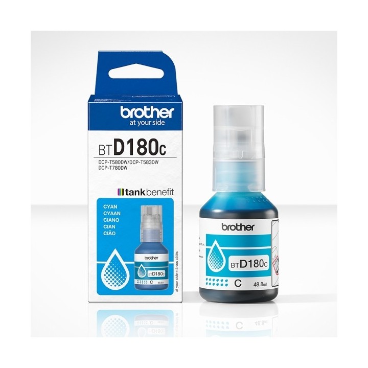 Brother BTD180C Ciano Frasco de Tinta Original - BTD180C