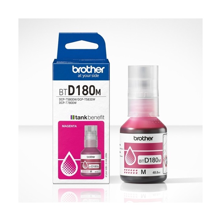 Brother BTD180M Magenta Frasco de Tinta Original - BTD180M