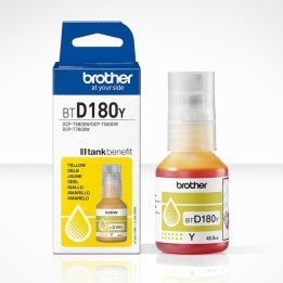 Brother BTD180E Amarelo Frasco de Tinta Original - BTD180E