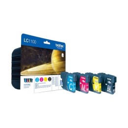 Brother LC1100 Pack de 4 Cartuchos de Tinta Originais - LC1100VALBP