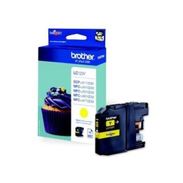 Brother LC123 Amarelo Tinteiro Original - LC123YBP