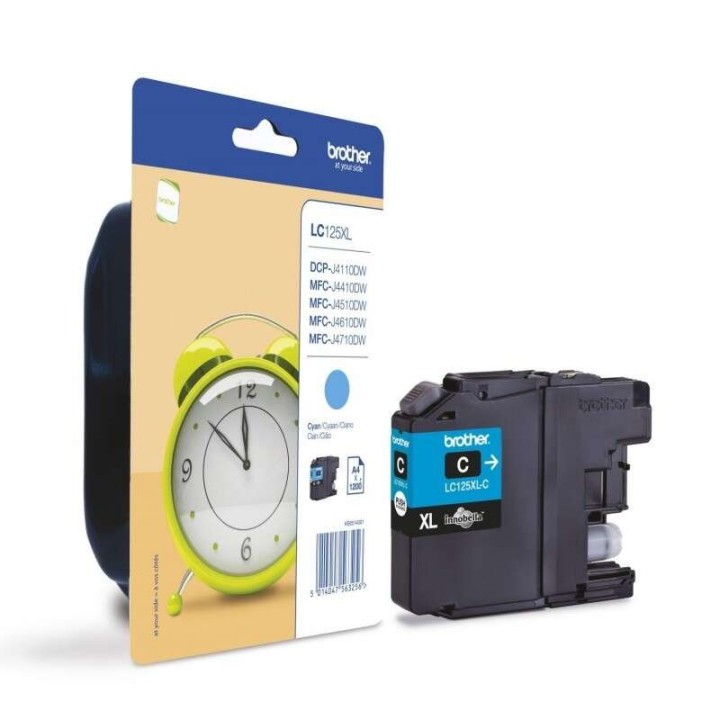 Brother LC125XL Ciano Tinteiro Original - LC125XLCBP