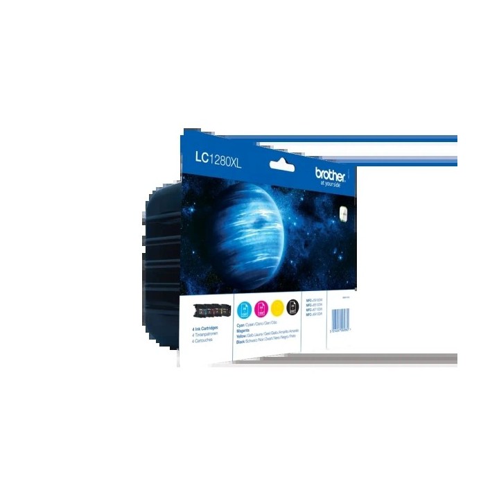 Brother LC1280XL Pack de 4 Cartuchos de Tinta Originais - LC1280XLVALB