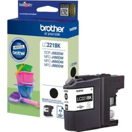 Brother LC221 Preto Tinteiro Original - LC221BKBP