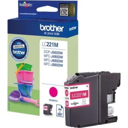 Brother LC221 Magenta Tinteiro Original - LC221MBP