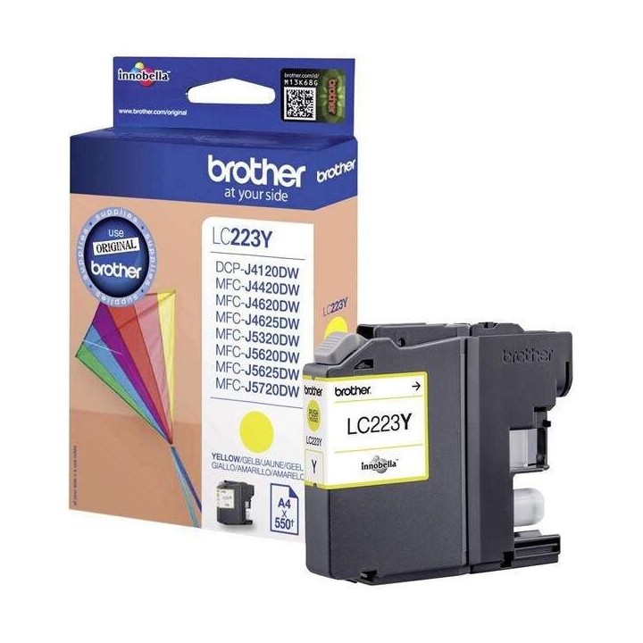 Brother LC223 Amarelo Tinteiro Original - LC223YBP