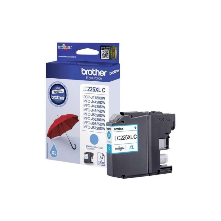 Brother LC225XL Ciano Tinteiro Original - LC225XLCBP
