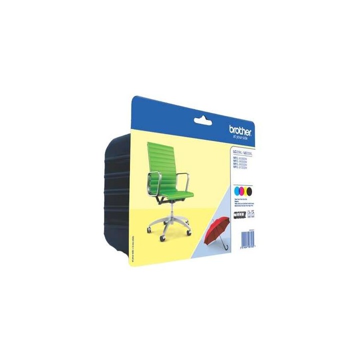 Brother LC229XL/LC225XL Pack de 4 Cartuchos de Tinta Originais - LC229