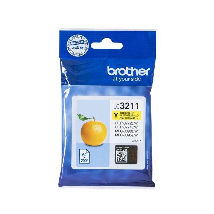 Brother LC3211 Amarelo Tinteiro Original - LC3211E