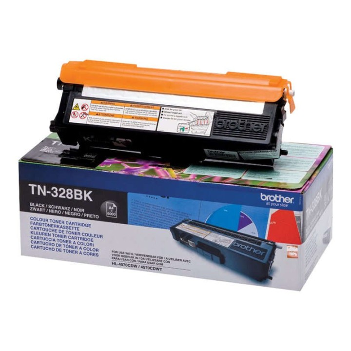 Brother TN328 Preto Toner Original - TN328BK