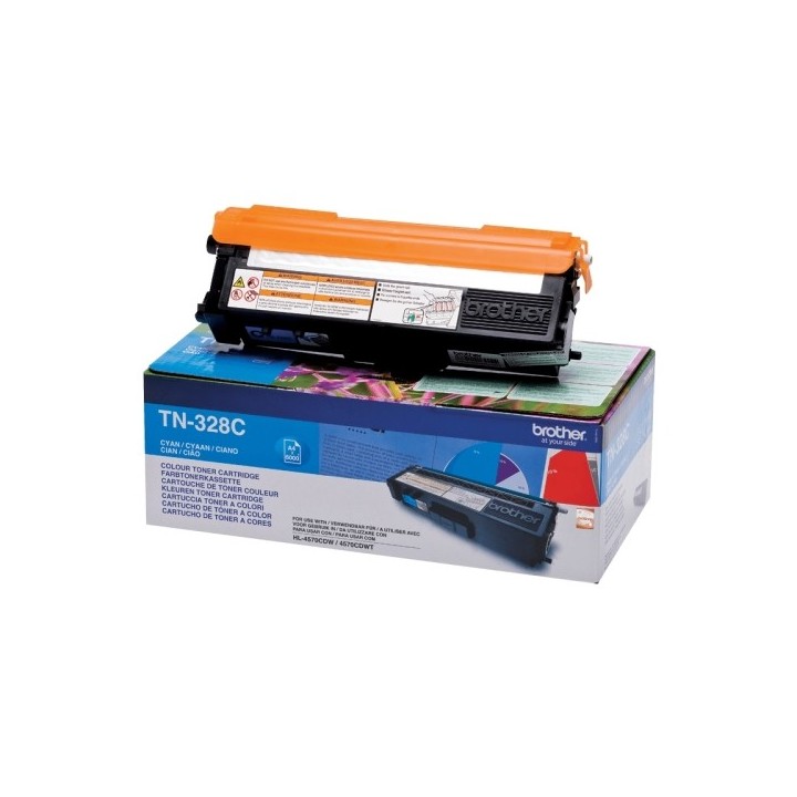 Brother TN328 Ciano Toner Original - TN328C