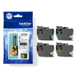 Brother LC421XL Pack de 4 Cartuchos de Tinta Originais - LC421XLVAL